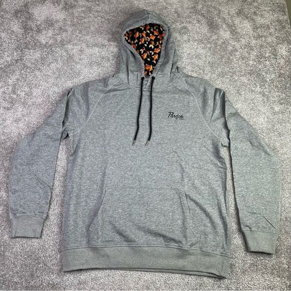 Barstool Sports Pardon My Take Hoodie Men’s Large Gray Pocket Long Sleeve - Picture 1 of 8